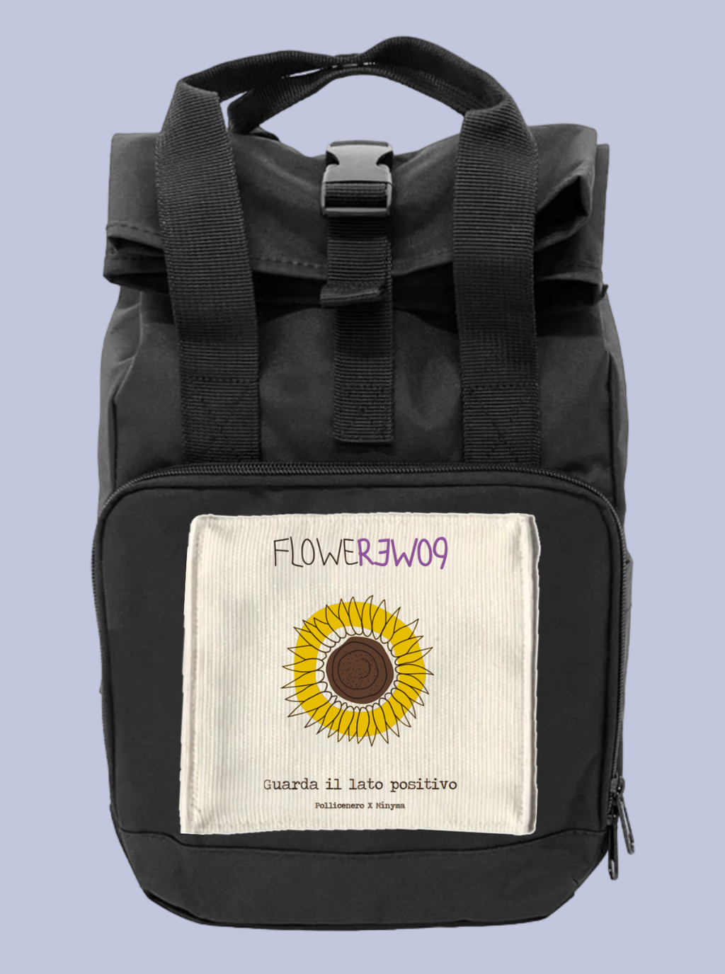 GUARDA IL LATO POSITIVO / ZAINO IN POLIESTERE RICICLATO