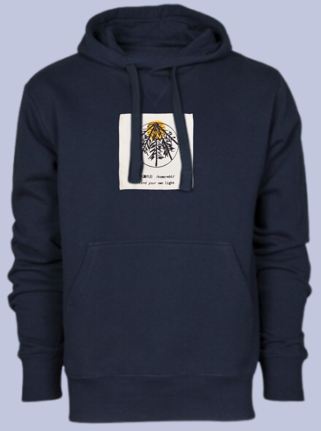 KOMOREBI / FELPA CAPPUCCIO CON PATCH