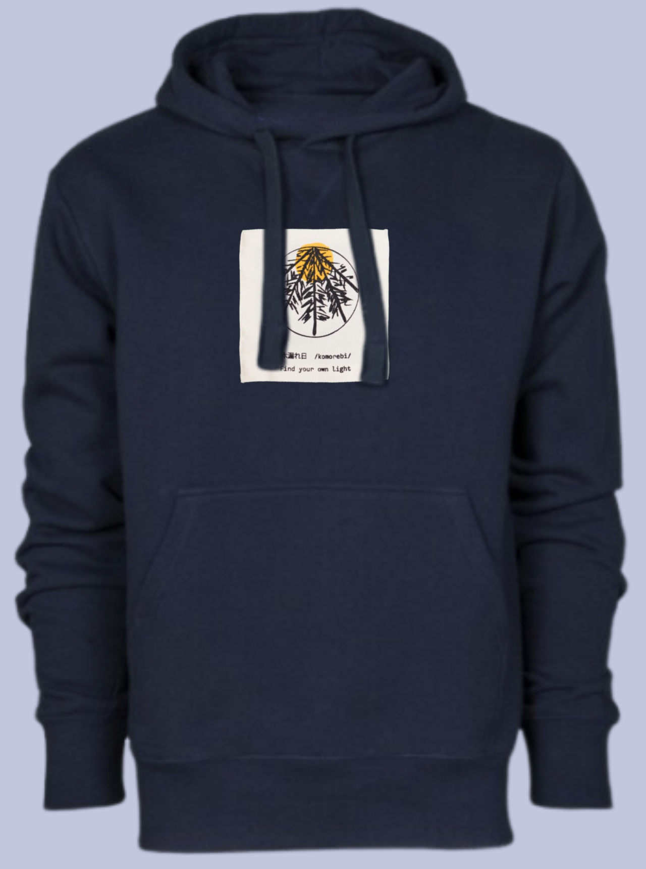 KOMOREBI / FELPA CAPPUCCIO CON PATCH