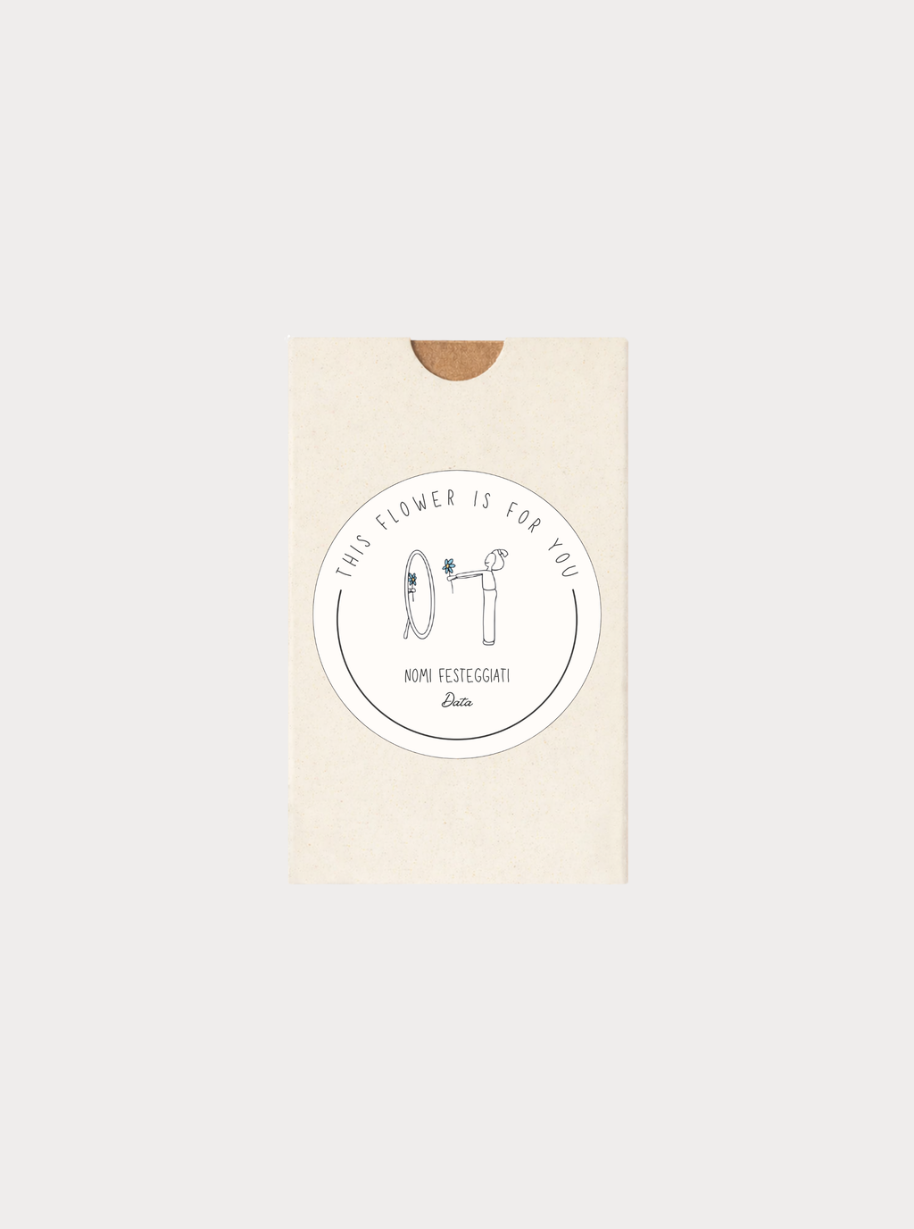 THIS FLOWER IS FOR YOU / GIARDINO DI RICORDI MEDITERRANEI – Bomboniera con semi