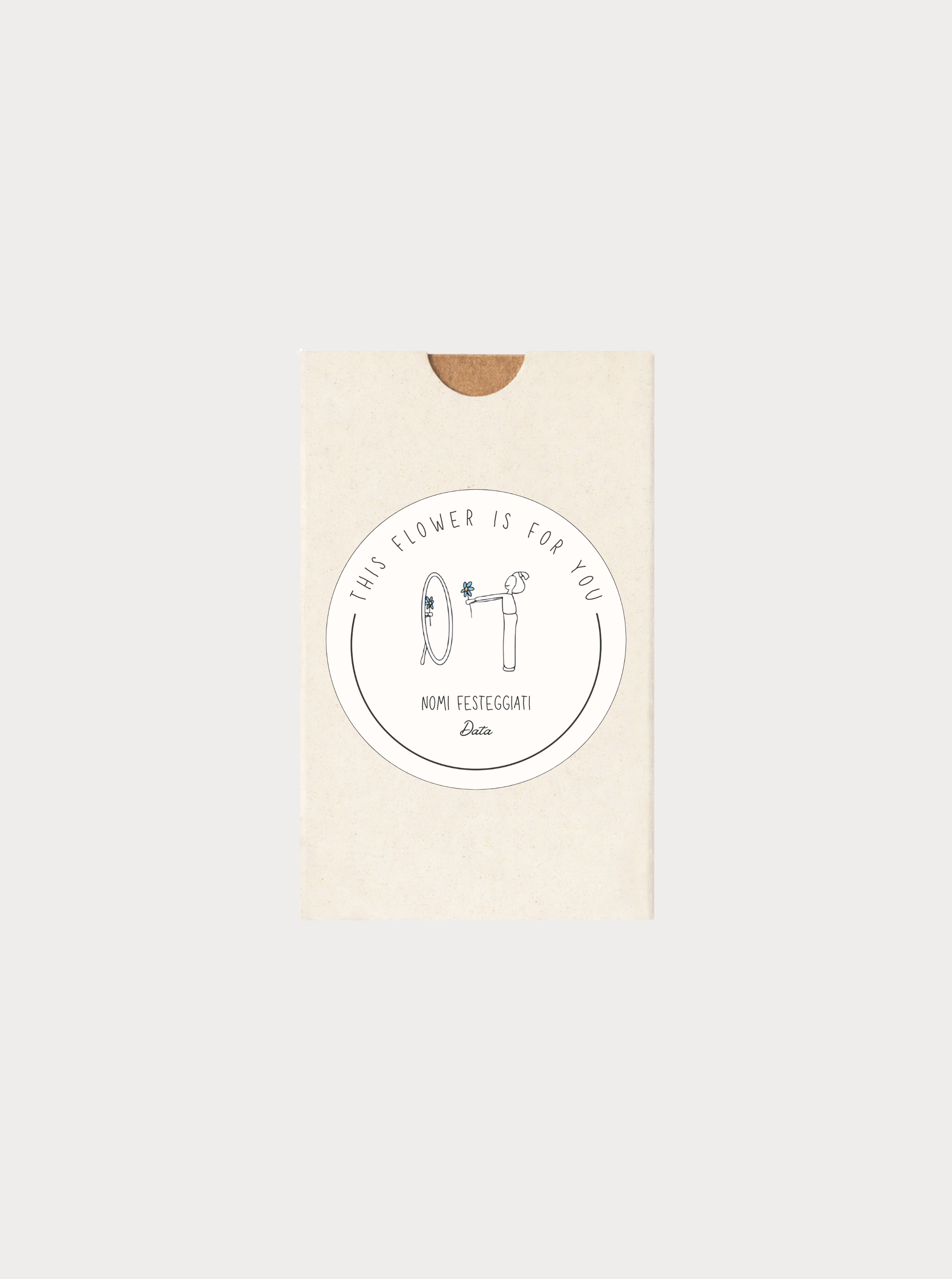 THIS FLOWER IS FOR YOU / GIARDINO DI RICORDI MEDITERRANEI – Bomboniera con semi
