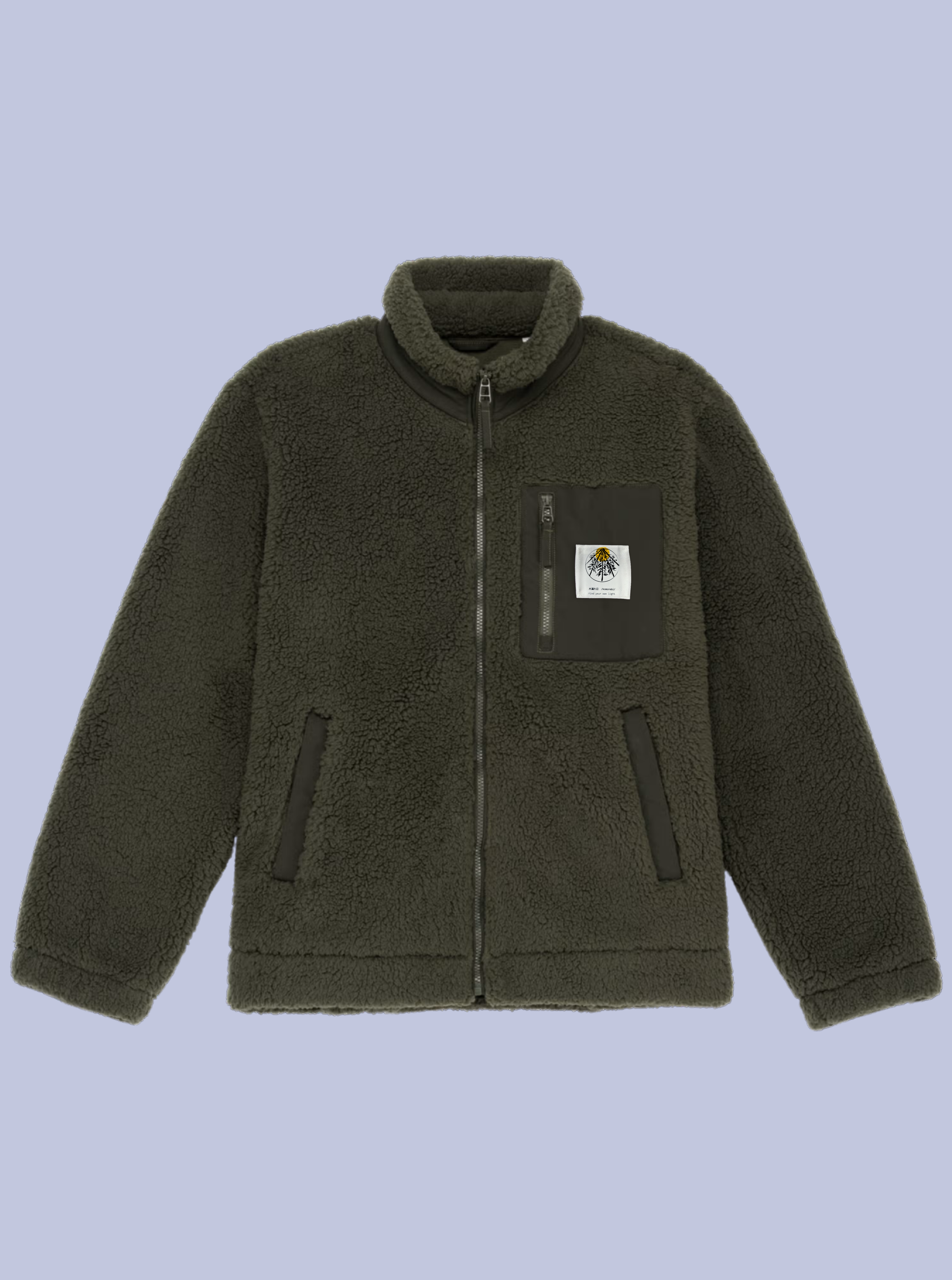 KOMOREBI / GIACCA SHERPA CON PATCH PICCOLA