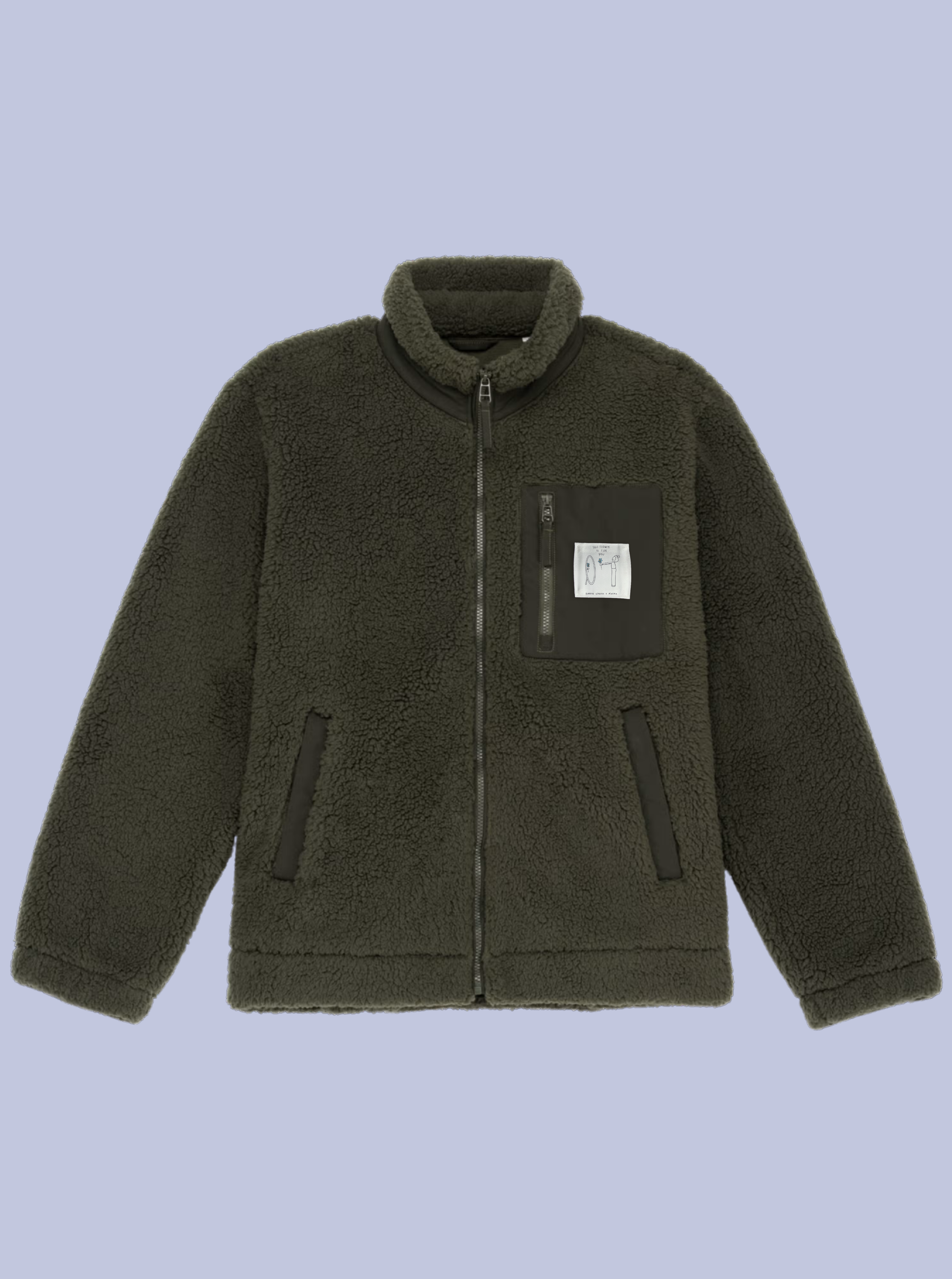 THIS FLOWER IS FOR YOU / GIACCA SHERPA CON PATCH PICCOLA