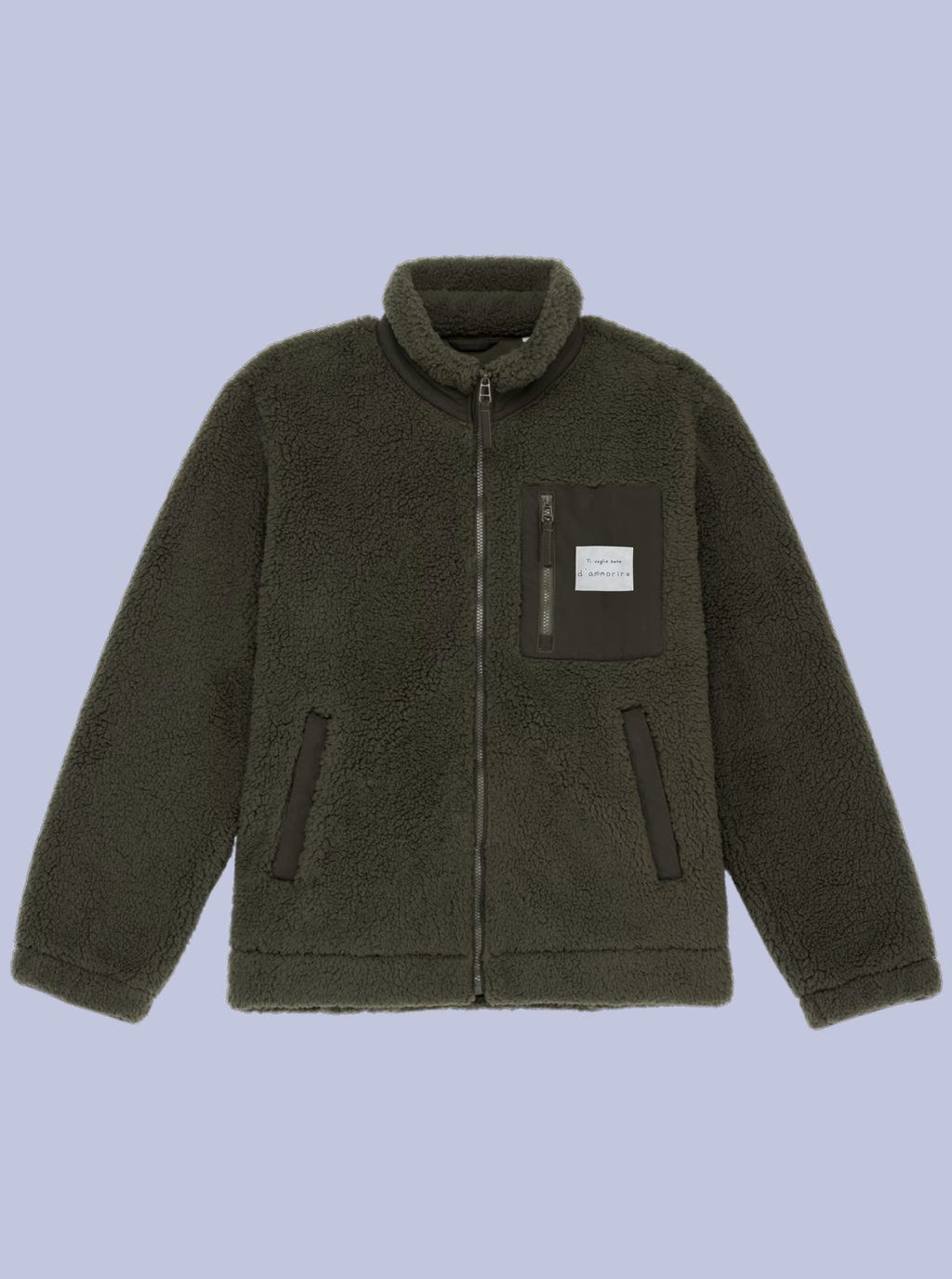 TI VOGLIO BENE / GIACCA SHERPA CON PATCH PICCOLA