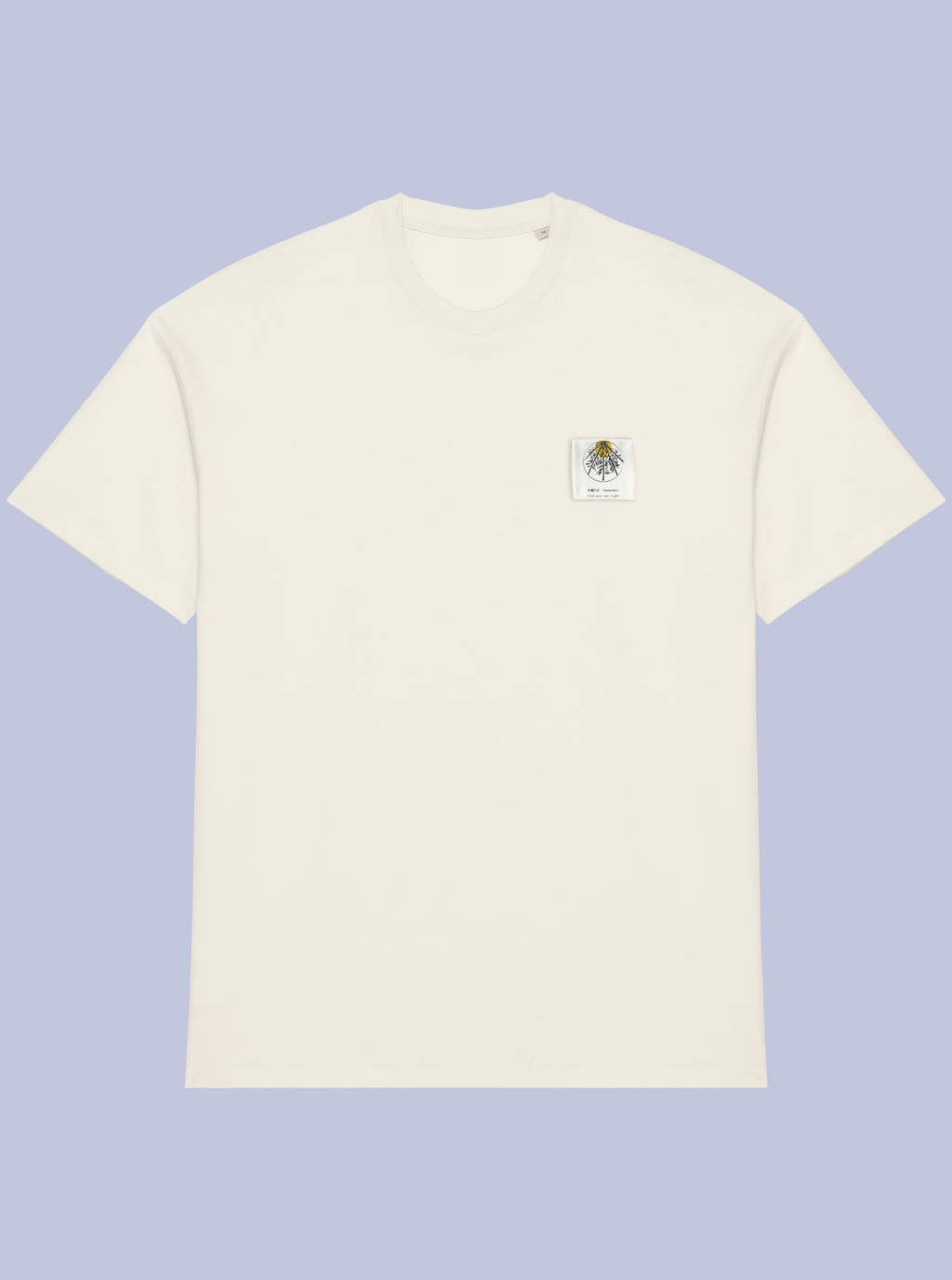 KOMOREBI /  T-SHIRT OVERSIZE CON PATCH PICCOLA