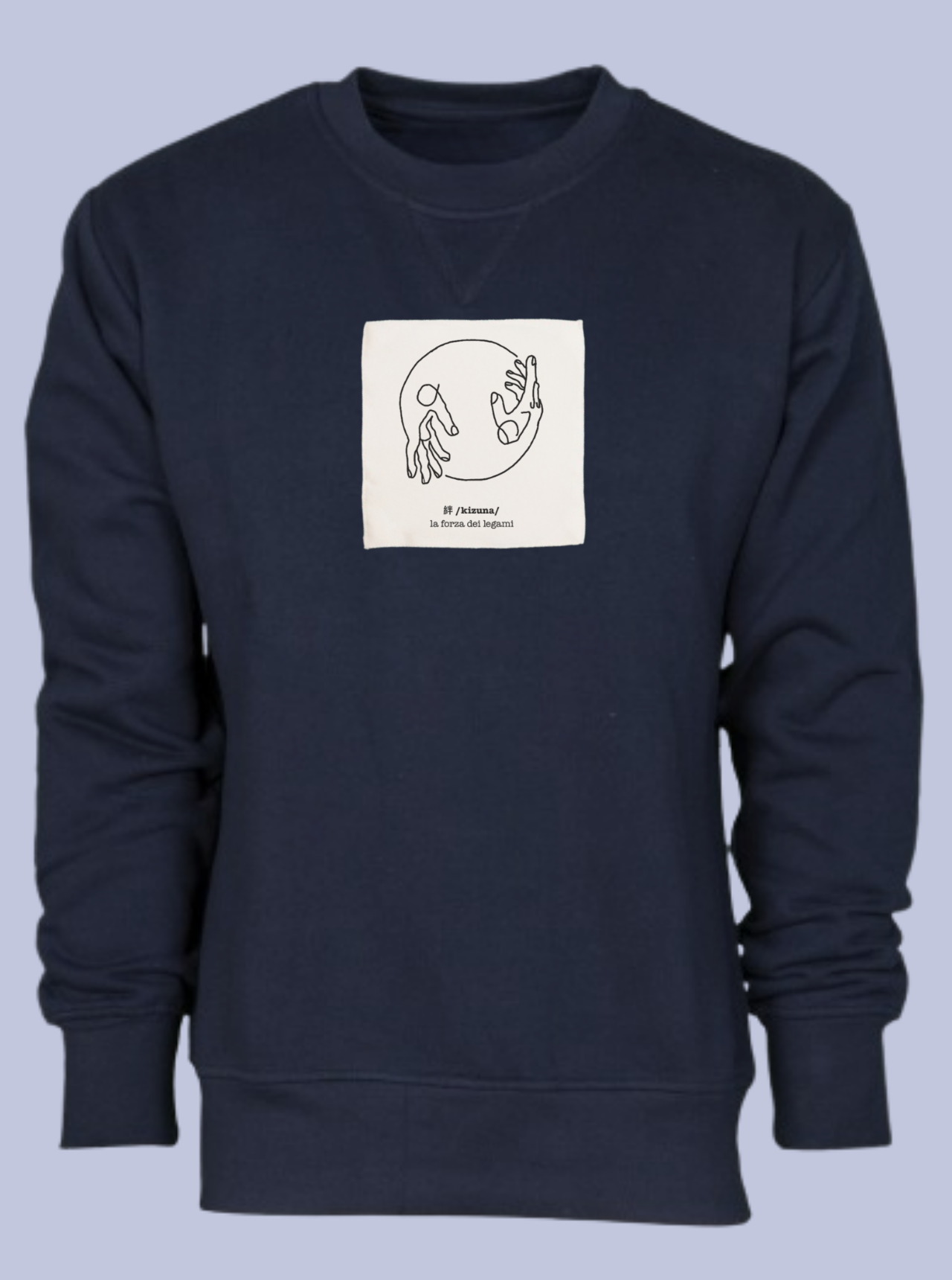 KIZUNA / FELPA GIROCOLLO CON PATCH