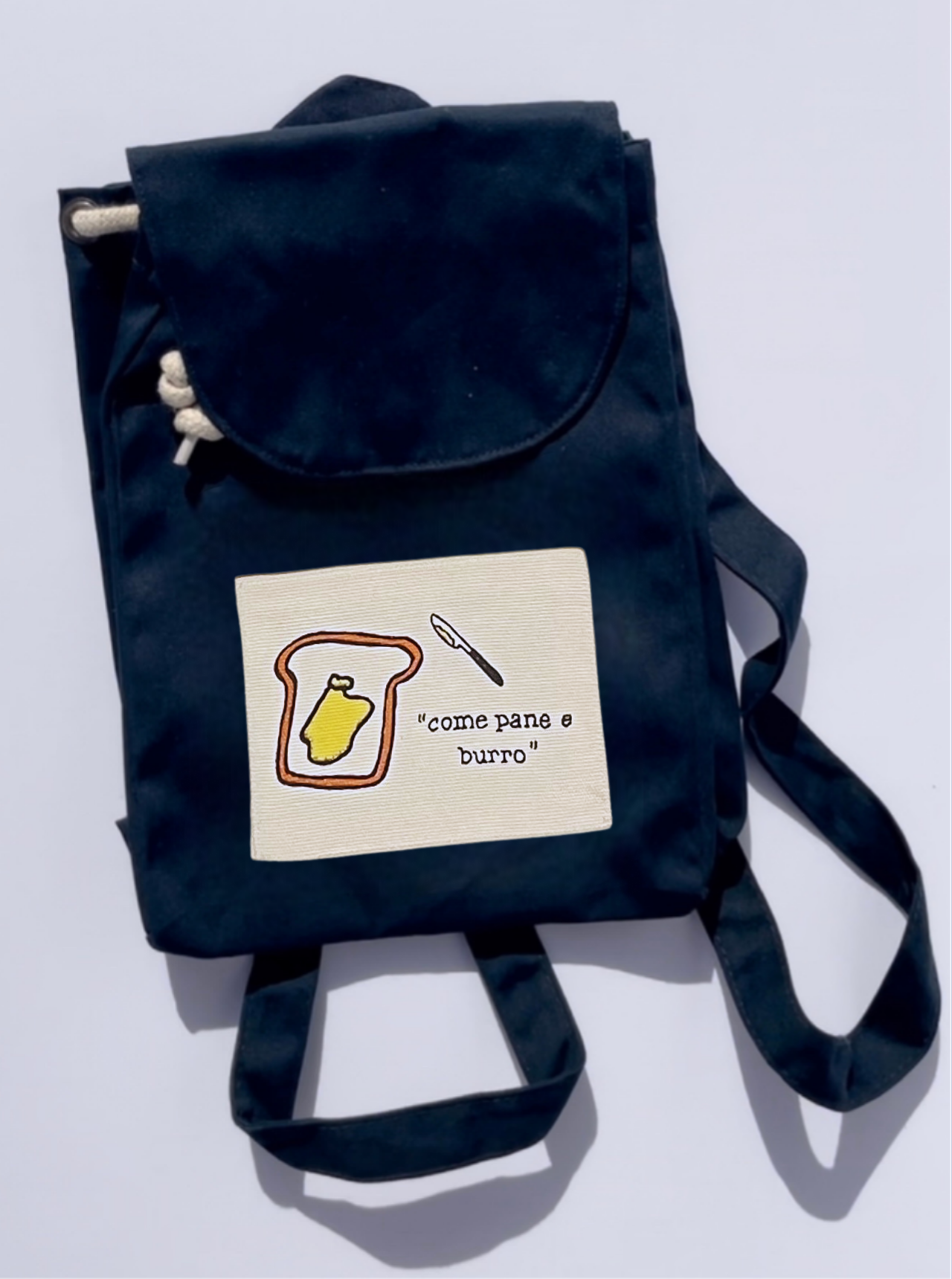 PANE E BURRO / ZAINO IN COTONE ORGANICO