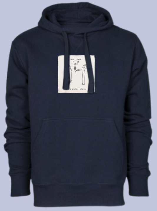 THIS FLOWER IS FOR YOU / FELPA CAPPUCCIO CON PATCH
