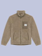 OFFLINE IS THE NEW LUXURY / GIACCA SHERPA CON PATCH PICCOLA