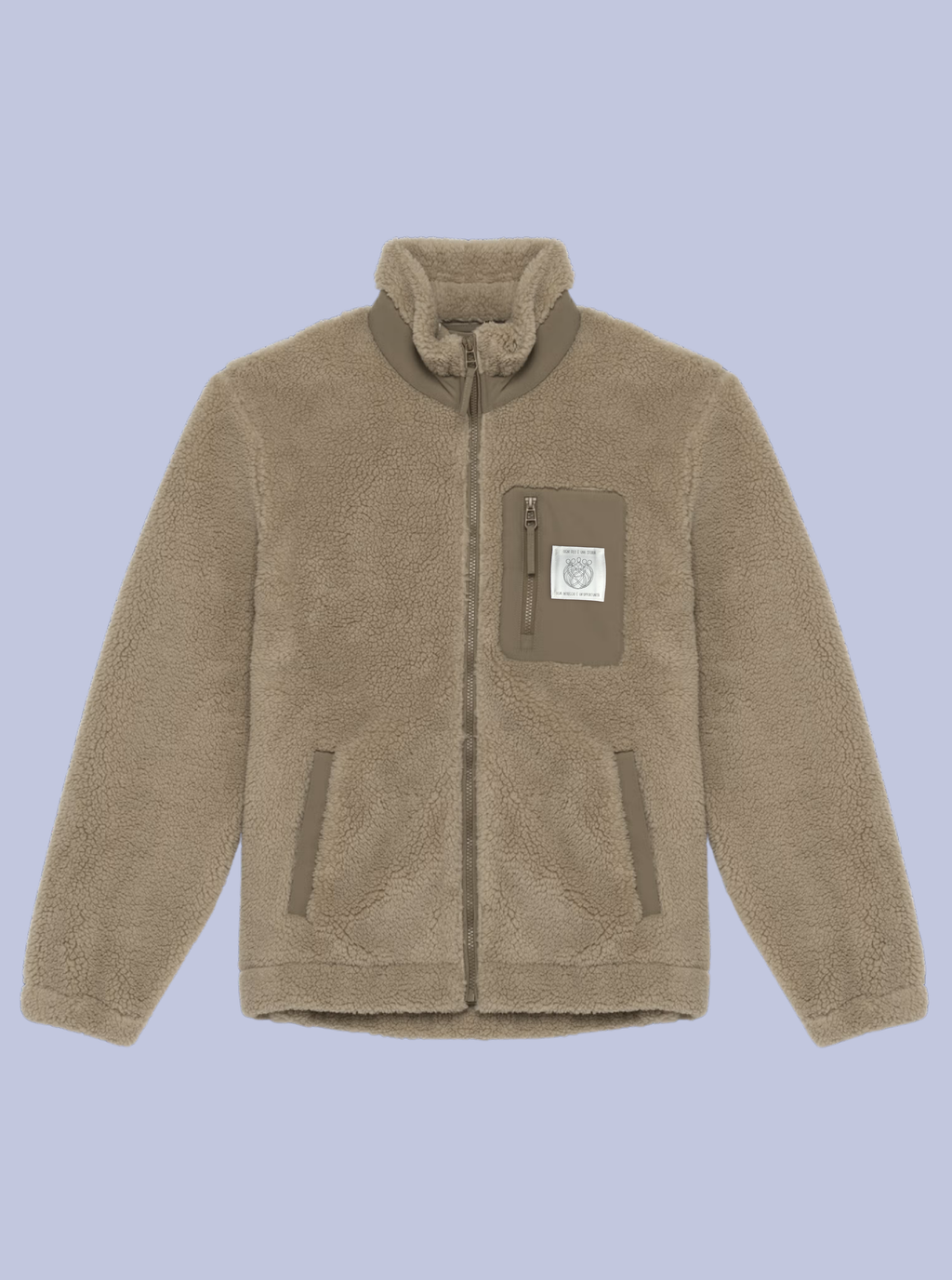 INTRECCI/ GIACCA SHERPA CON PATCH PICCOLA