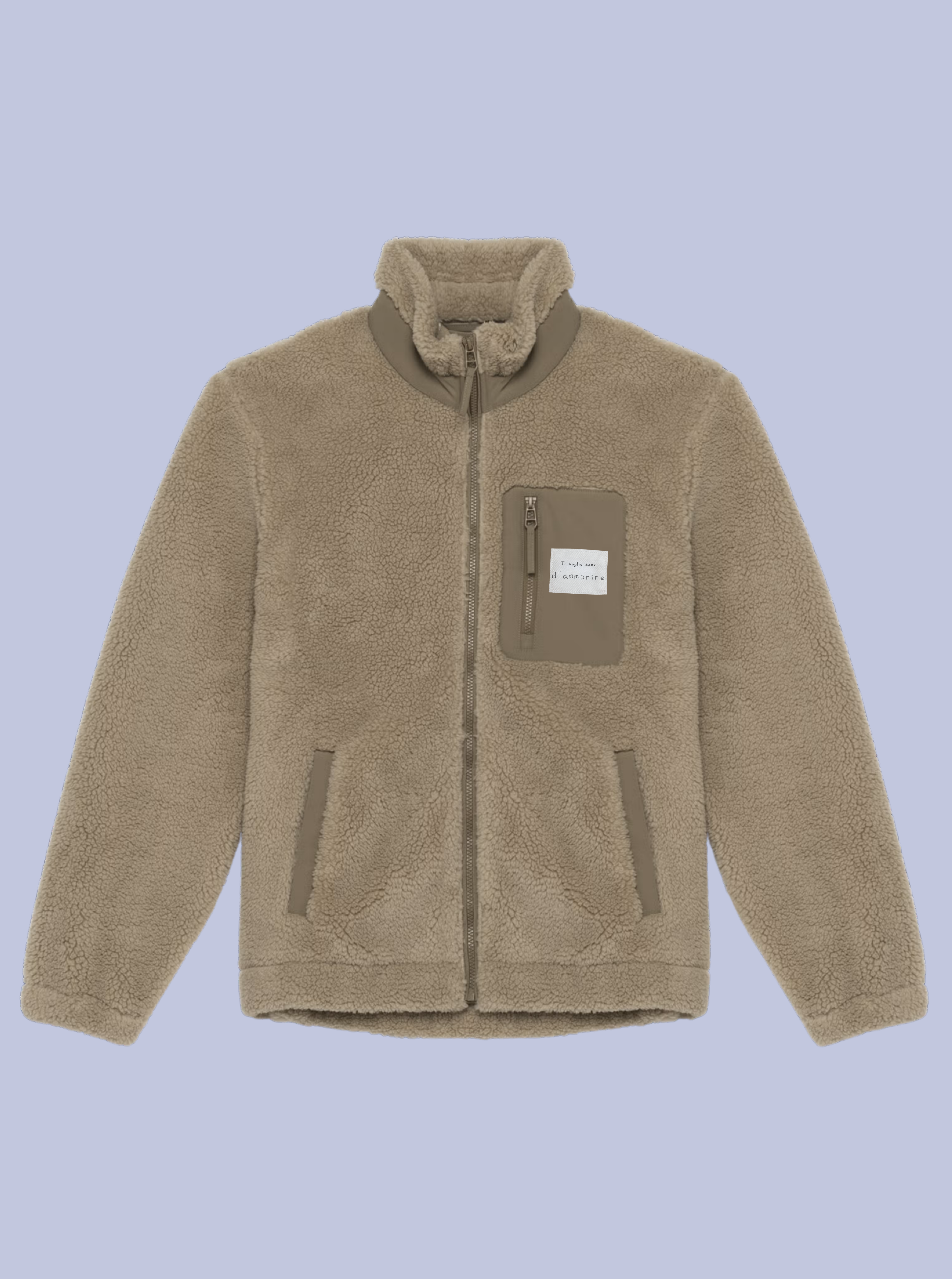 TI VOGLIO BENE / GIACCA SHERPA CON PATCH PICCOLA