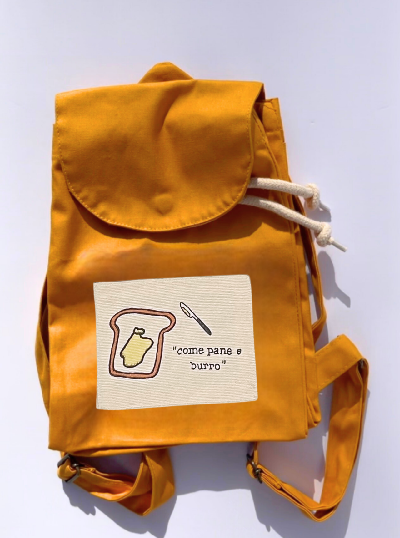 PANE E BURRO / ZAINO IN COTONE ORGANICO