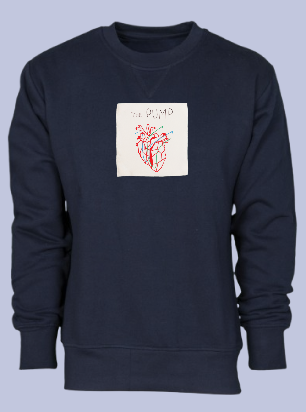 THE PUMP / FELPA GIROCOLLO CON PATCH