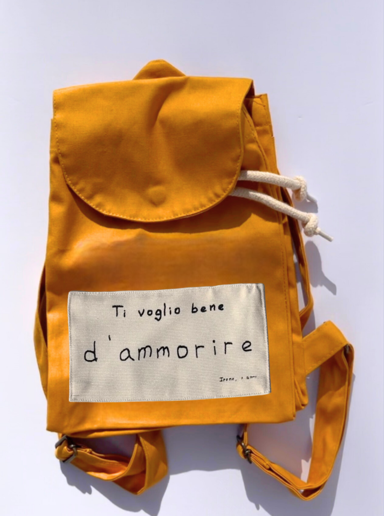 TI VOGLIO BENE  / ZAINO IN COTONE ORGANICO