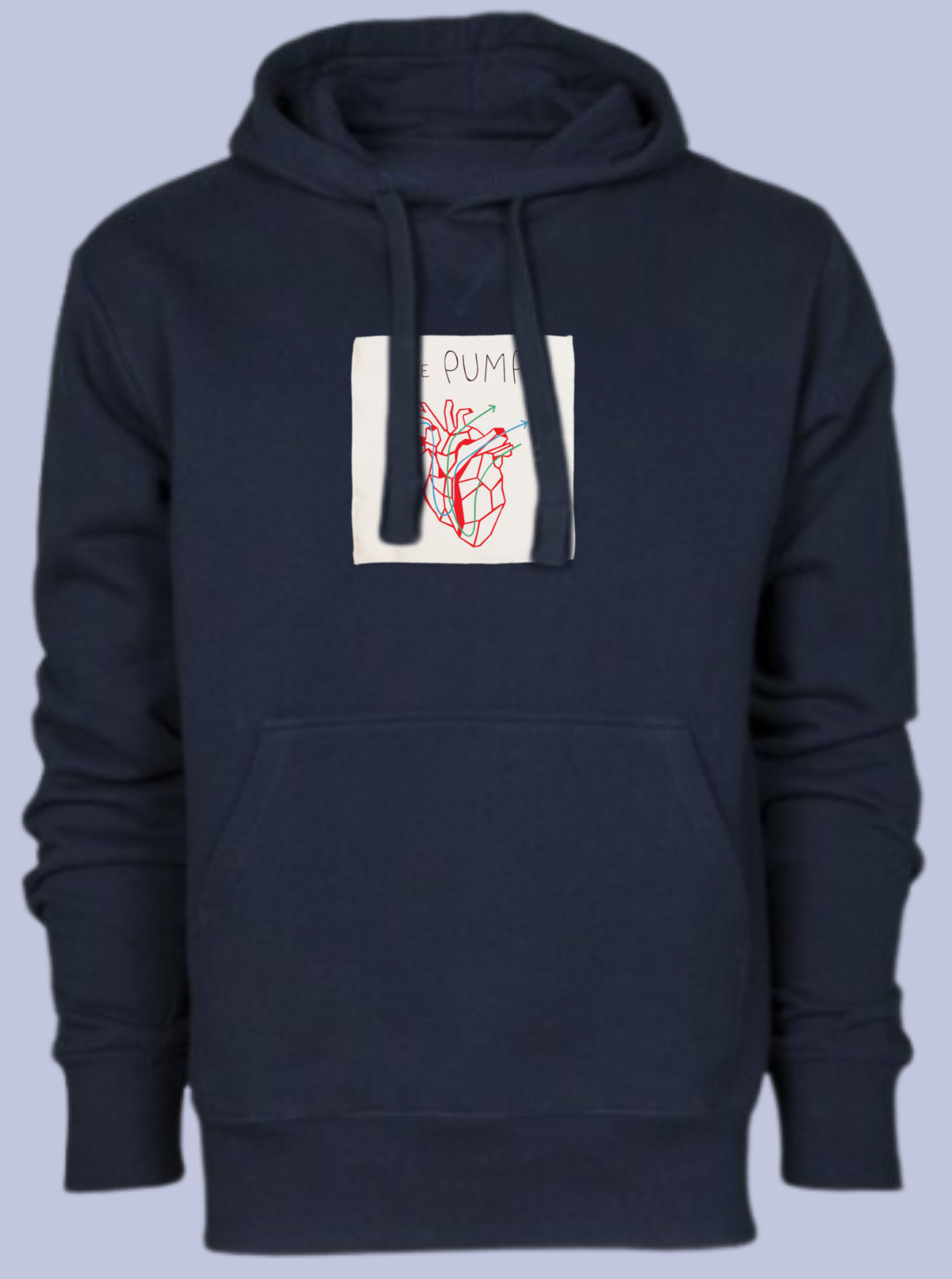 THE PUMP / FELPA CAPPUCCIO CON PATCH