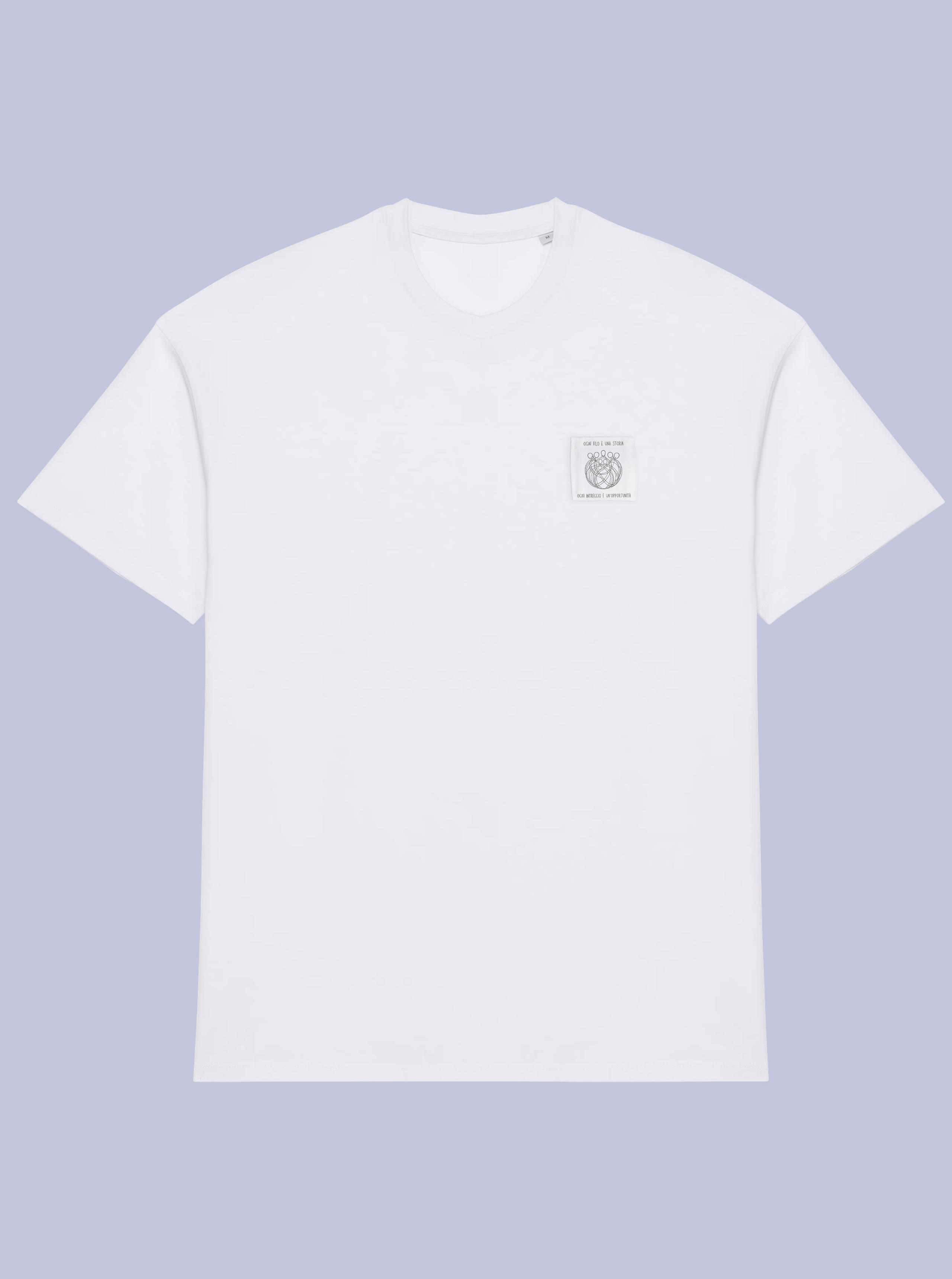 INTRECCI /  T-SHIRT OVERSIZE CON PATCH PICCOLA