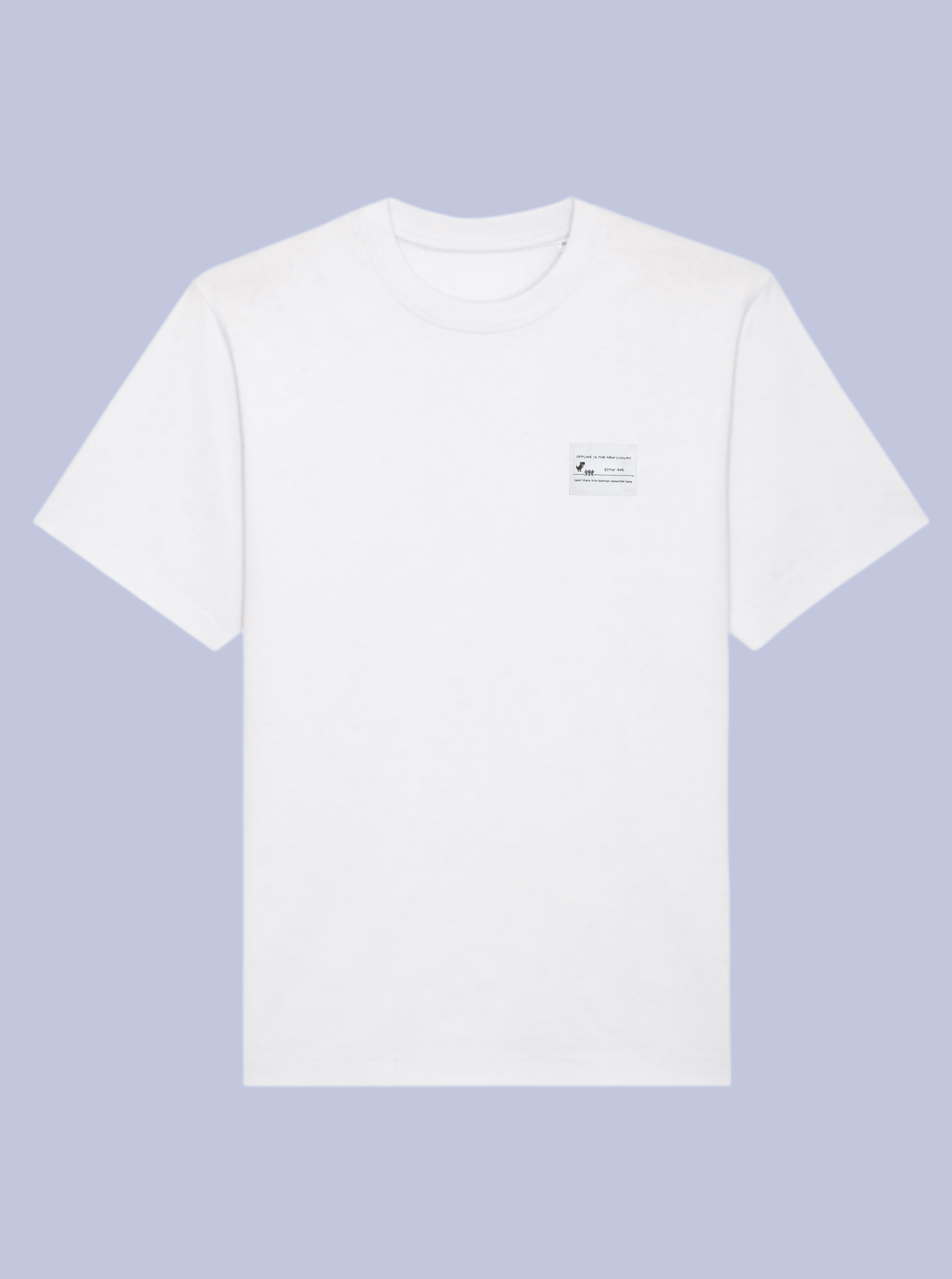 OFFLINE IS THE NEW LUXURY /  T-SHIRT OVERSIZE CON PATCH PICCOLA /DELUXE