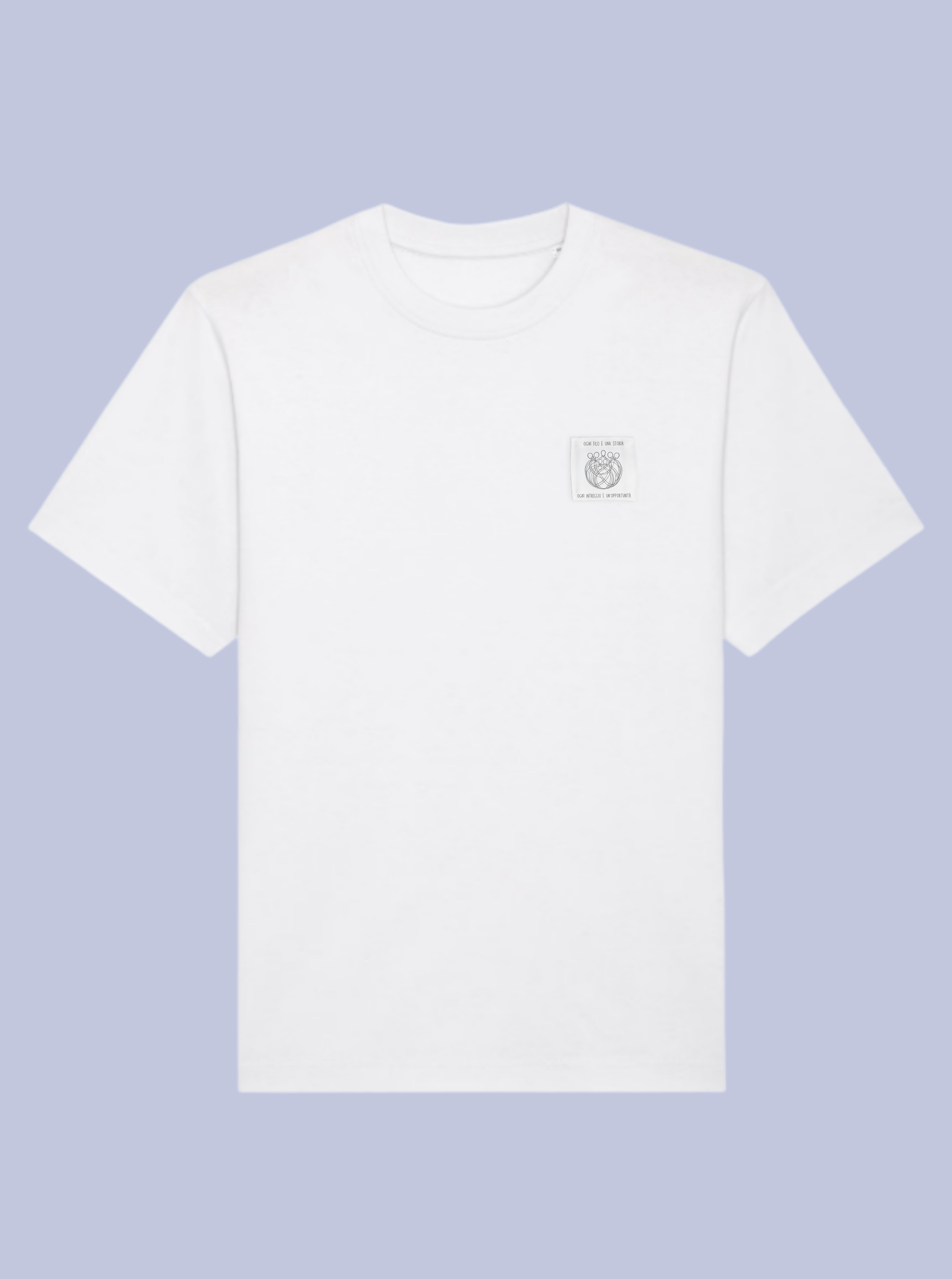 INTRECCI /  T-SHIRT OVERSIZE CON PATCH PICCOLA /DELUXE