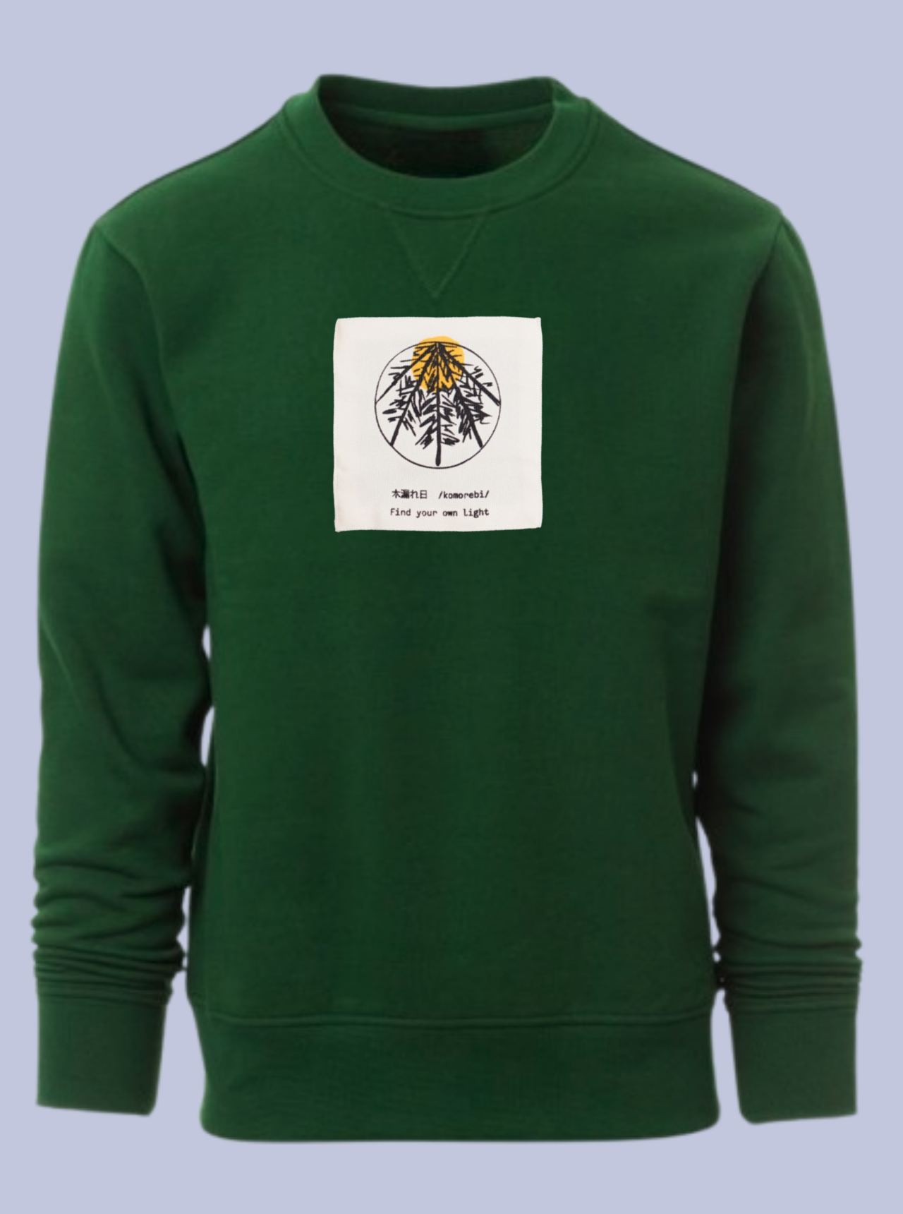 KOMOREBI / FELPA GIROCOLLO CON PATCH