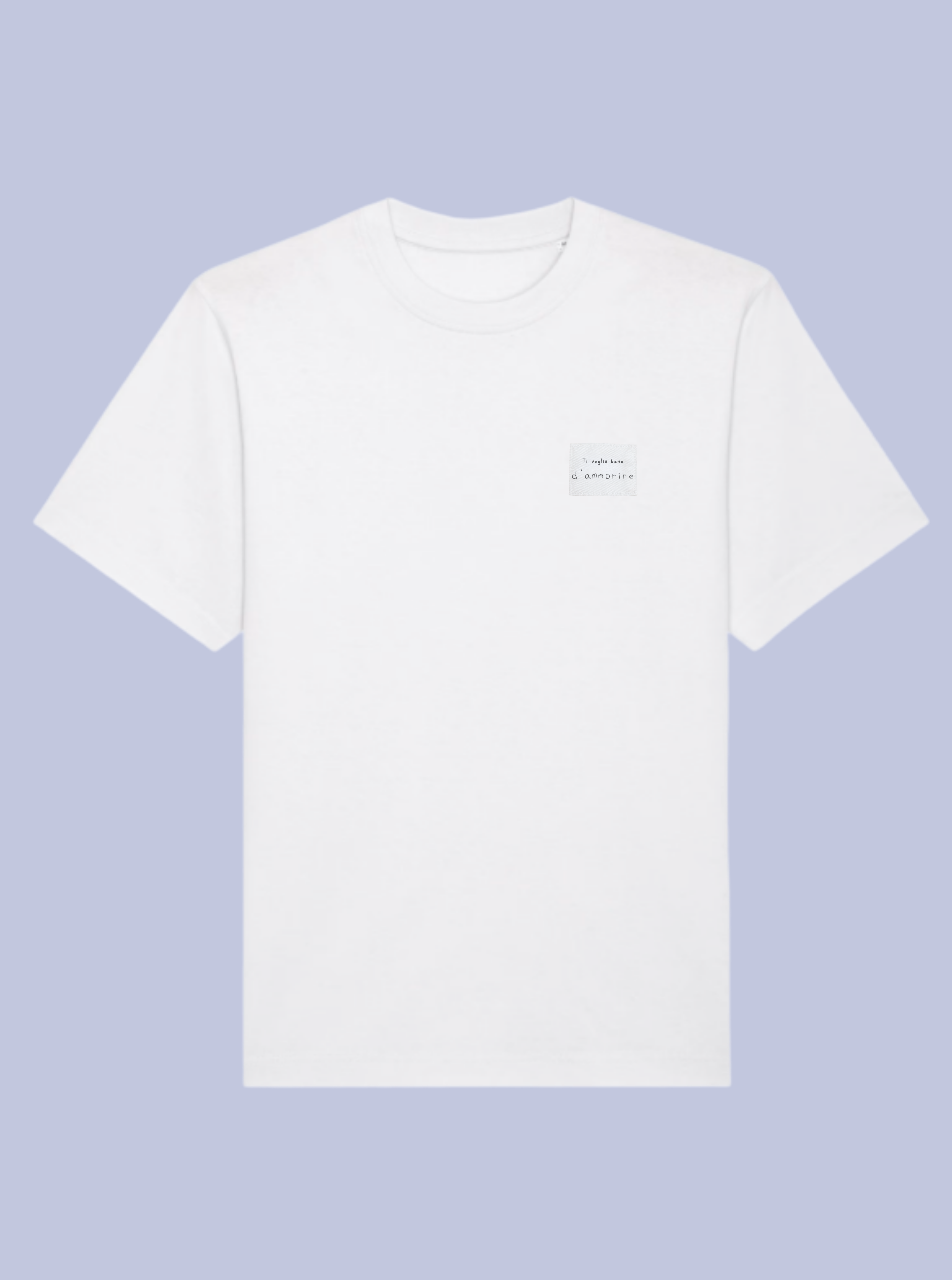 TI VOGLIO BENE D'AMMORIRE /  T-SHIRT OVERSIZE CON PATCH PICCOLA /DELUXE
